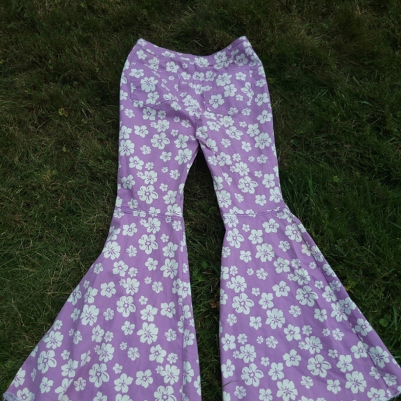Free people, we are free just float on flare leg floral sz 30 jeans - Picture 10 of 10